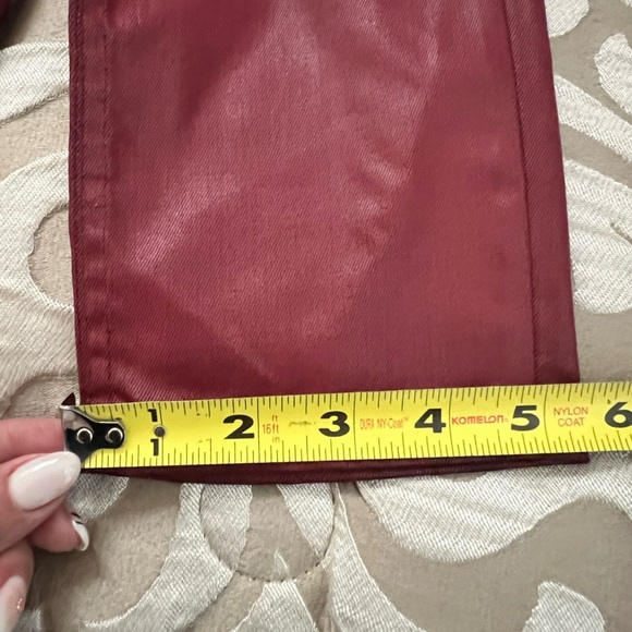 THE KOOPLES RED LEATHER-EFFECT SKINNY JEANS Size 6 & size 2 stretchy NWT - Picture 14 of 16